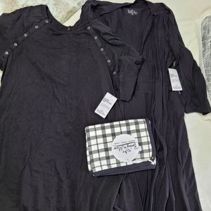 Baby Be Mine Hospital Robe, Gown, Swaddle Set